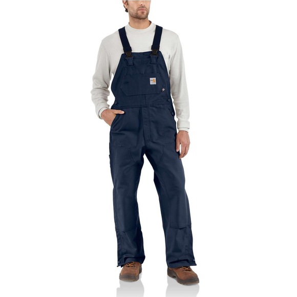 navy blue carhartt insulated bibs